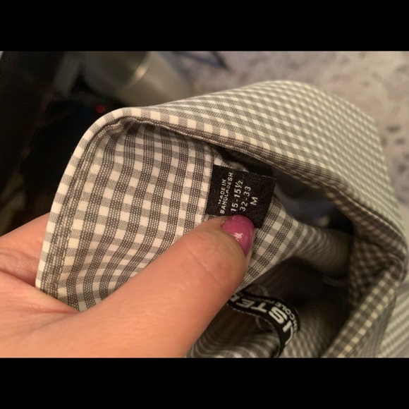 Unlisted Kenneth Cole Men’s Gray Checkered Shirt - Picture 4 of 5